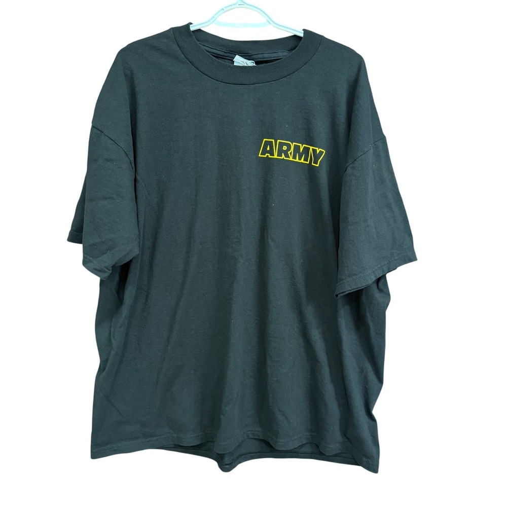 Jerzees Army Graphic T-Shirt Mens XL Black Be All You Can Be‎ Military